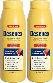 Foot Powder | For Athlete's Foot | 3 Ounce | Pack of 2 | Shake Formula