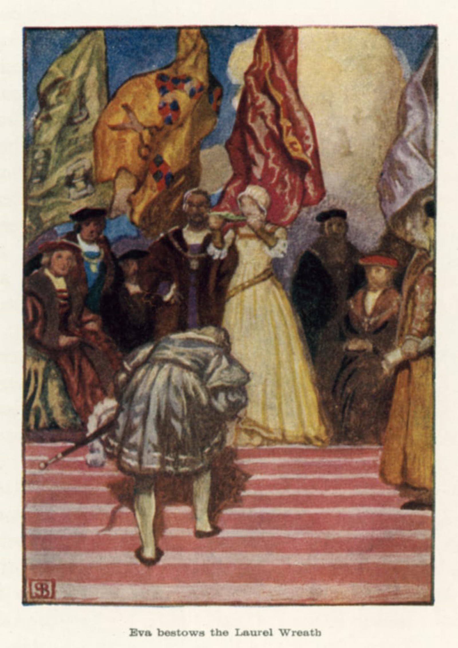 POSTERIIk Famous Print Pop Art Wall Art Graffiti Eva Bestows the Laurel Wreath by Byam Liston Shaw Art Prints for Home Decor 60x90cm