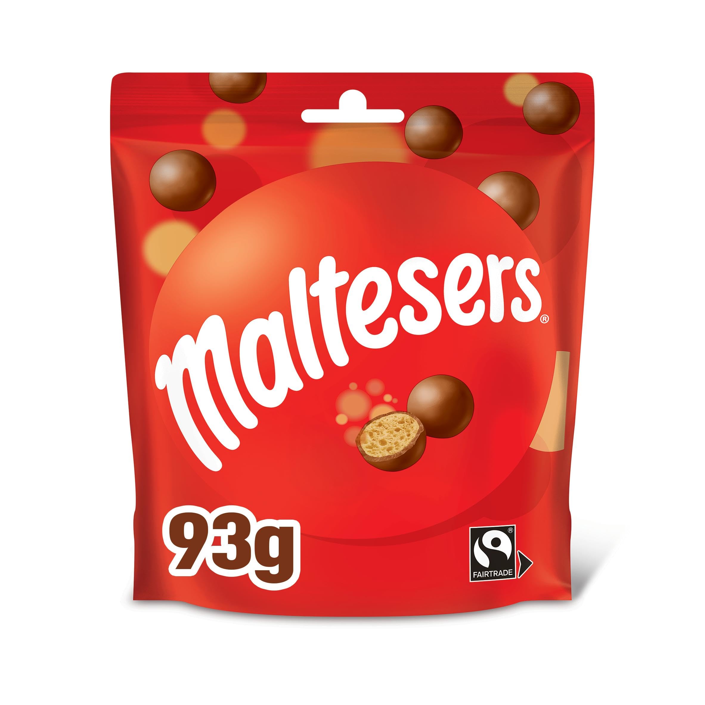Maltesers Chocolate Pouch, 93 gFairtrade InternationalFairtrade InternationalFairtrade InternationalFairtrade International
