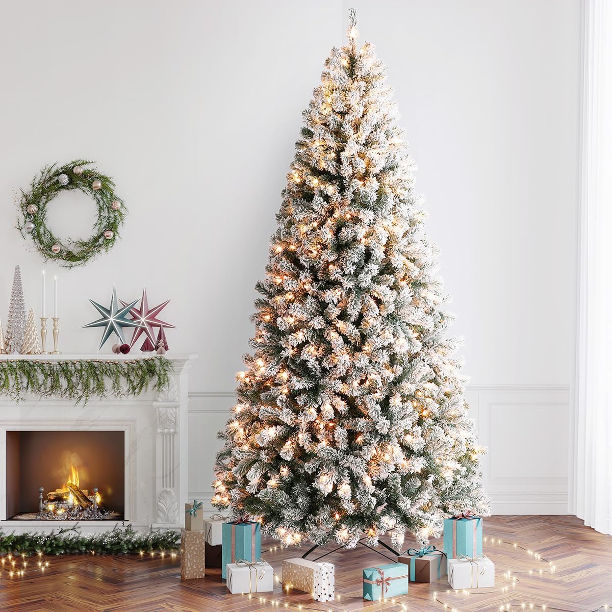  7.5ft Christmas Tree | Happy Season to Your Family, so easy to assemble,  Highly rated on Amazon