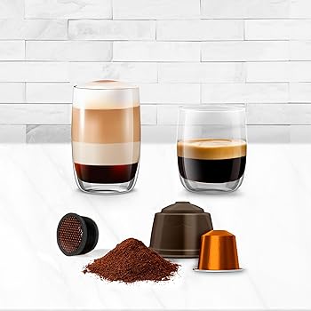 Venezia, Cafetera Cápsulas 4 en 1, Cápsulas café Standard, Cápsulas Café Delta Café Molido, Panel Táctil Digital con 7 Niveles, 1400W, 15 Bares4