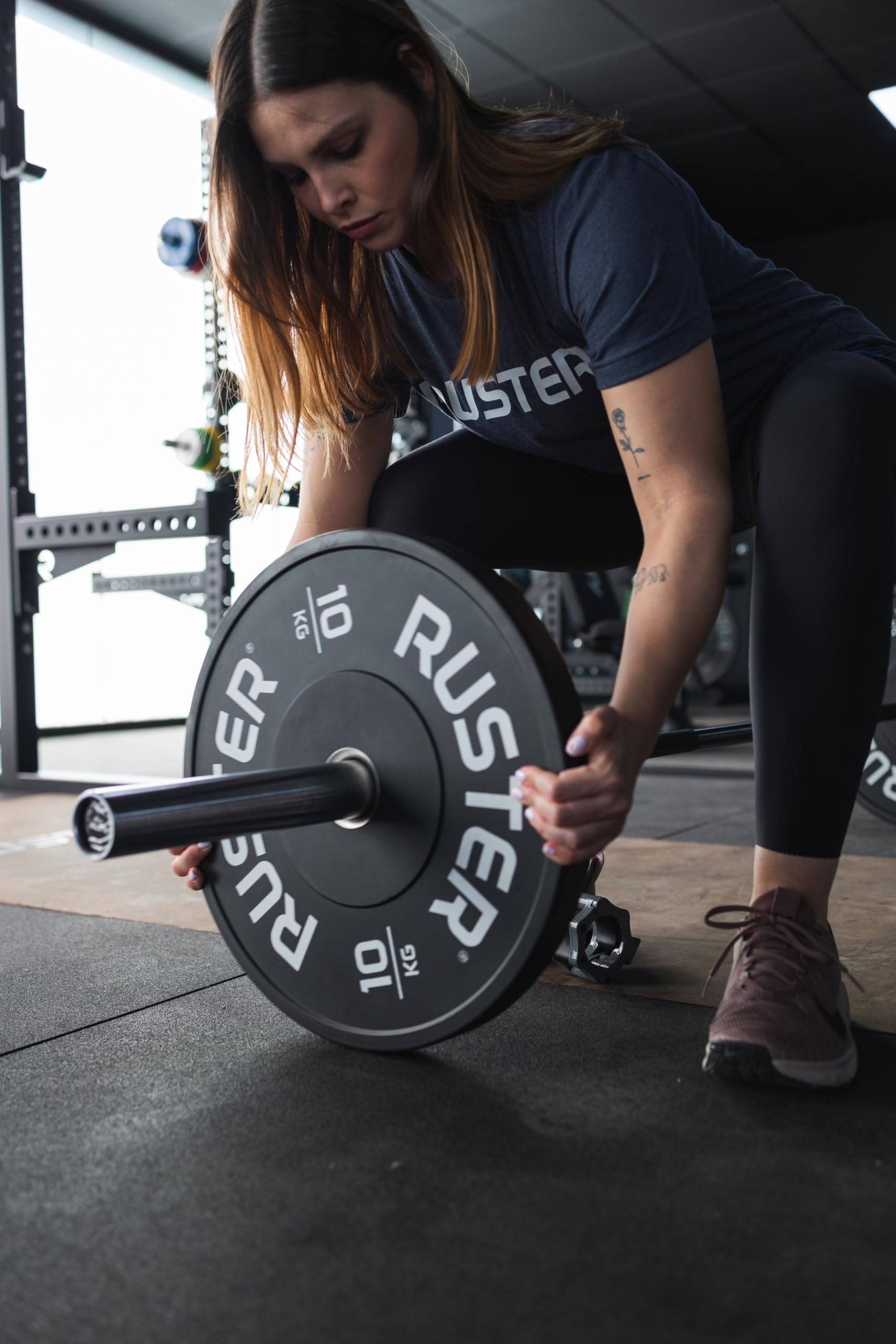 RUSTER Discos Olímpicos Bumper línea HOME - Pesas 5kg 10kg 15kg 20kg 25kg - Discos Pesas para Gym, Gimnasio en Casa, Halterofilia, Crosstraining y Pesos Fitness