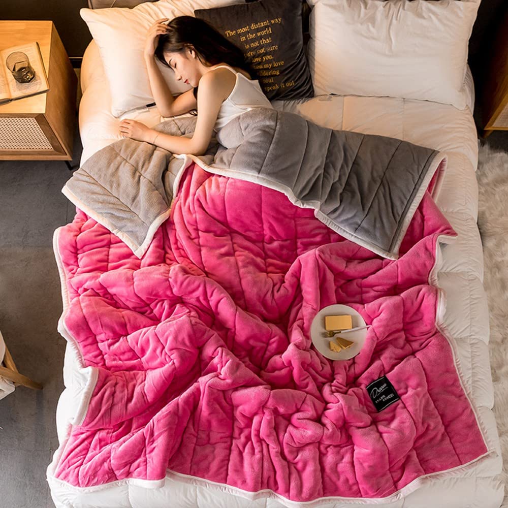 CLOYAO Coperta in Pelliccia Sintetica soffice,Coperta Lusso Morbido, Pelliccia Morbida e soffice,Molto Morbido e Liscio,Ideale per Rilassarsi sul Divano,Poltrona e Letto,127x152 cm