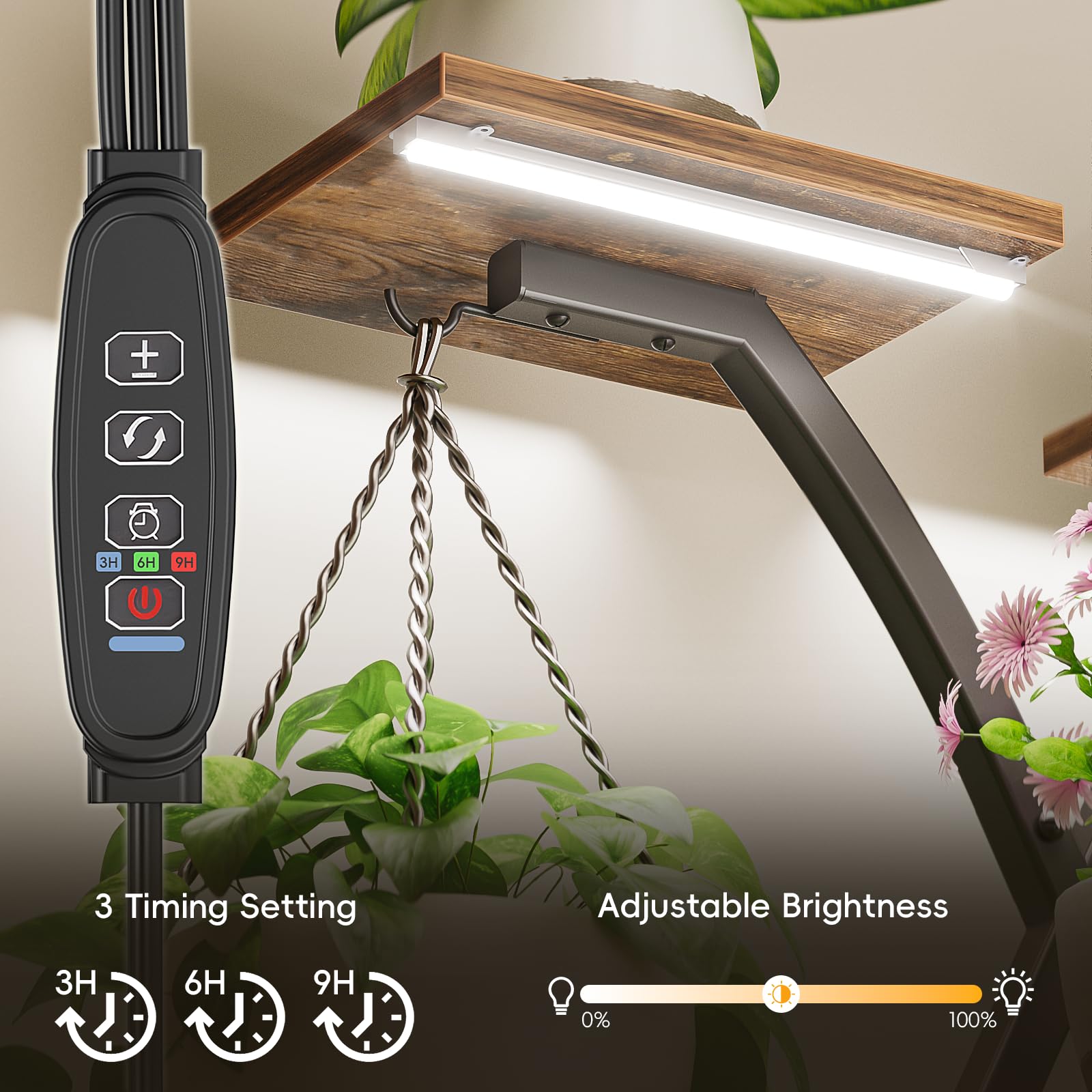 ❁Ma❁ Amazon.com: VOZZYOTO Plant Stand Indoor with Grow Lights - 7