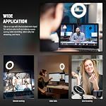 NEEWER Basics 5" Anneau de lumière avec Mini Trépied pour éclairage de conférence vidéo bureau, Clip sur kit de streaming pour moniteur Webcam Ordinateur portable Maquillage Selfies enregistrement vidéo, tenue de nettoyage, BR60