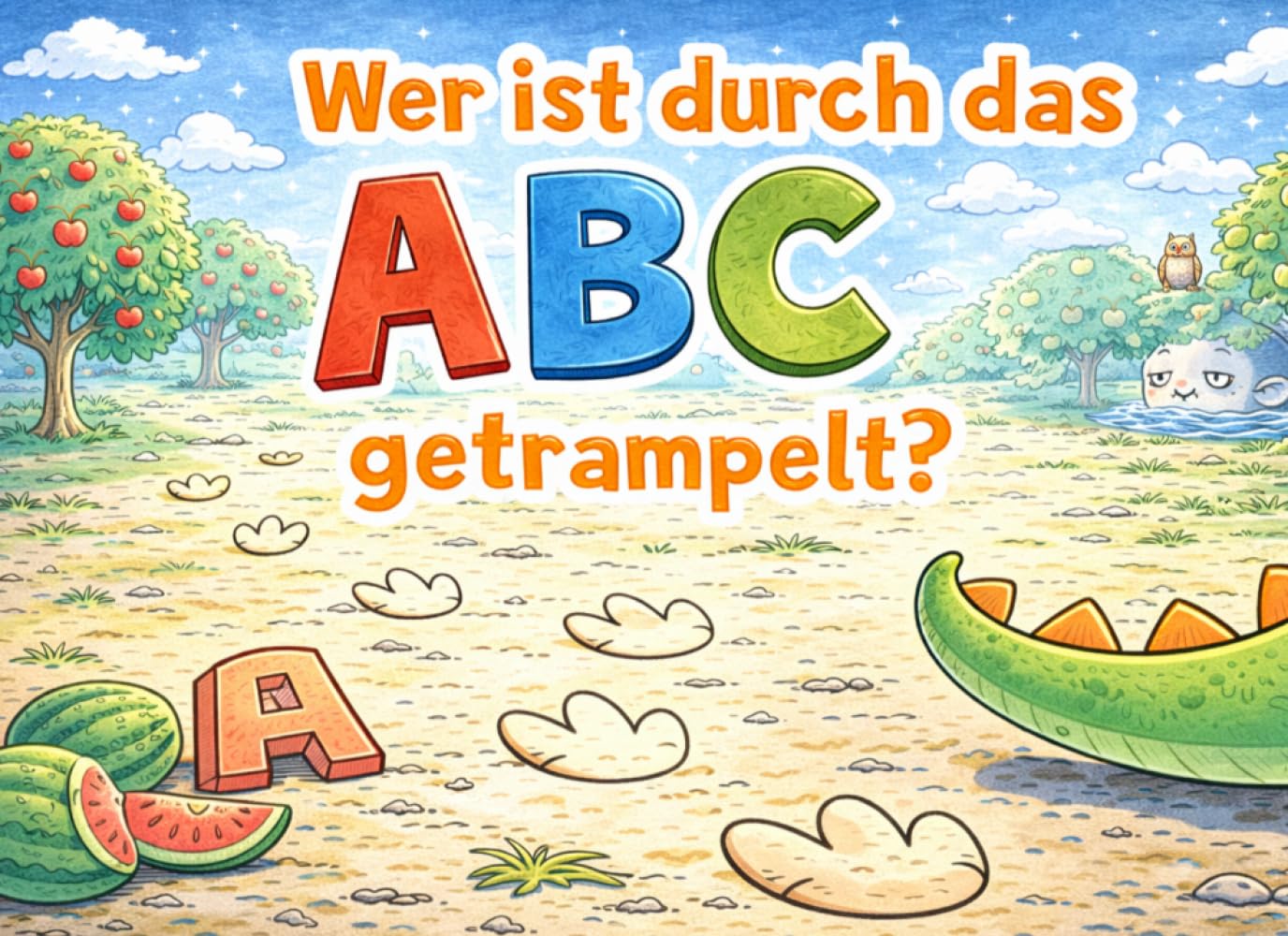 Wer ist durch das ABC getrampelt?: Ein Mal- und Vorlesebuch zum Entdecken des ABC