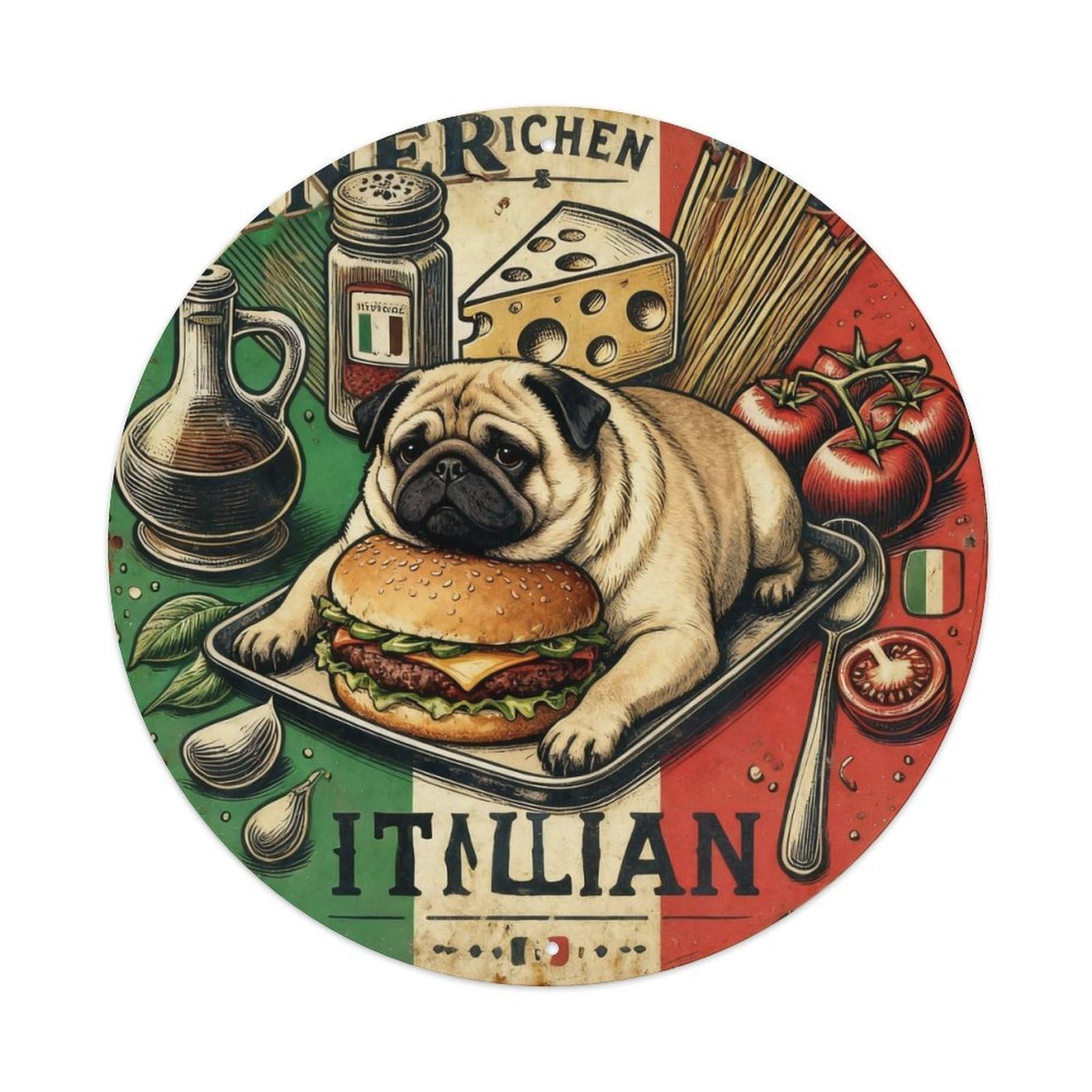 Diner Dog Vintage Tin Sign Metal Tin Sign Plaque
