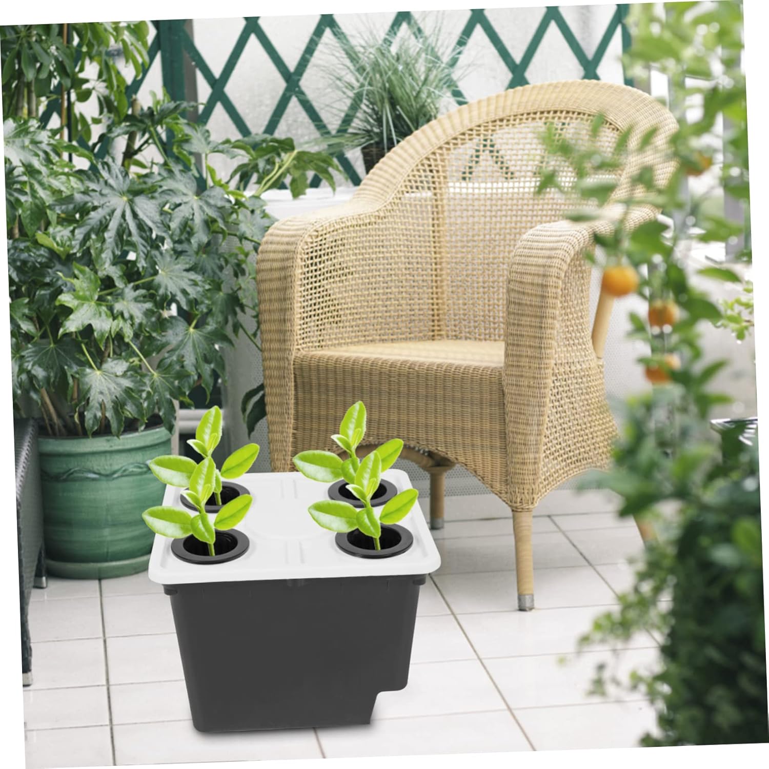 YARNOW Hydroponic Garden Barrels Soilless Cultivation Barrels for Home Balcony Planting