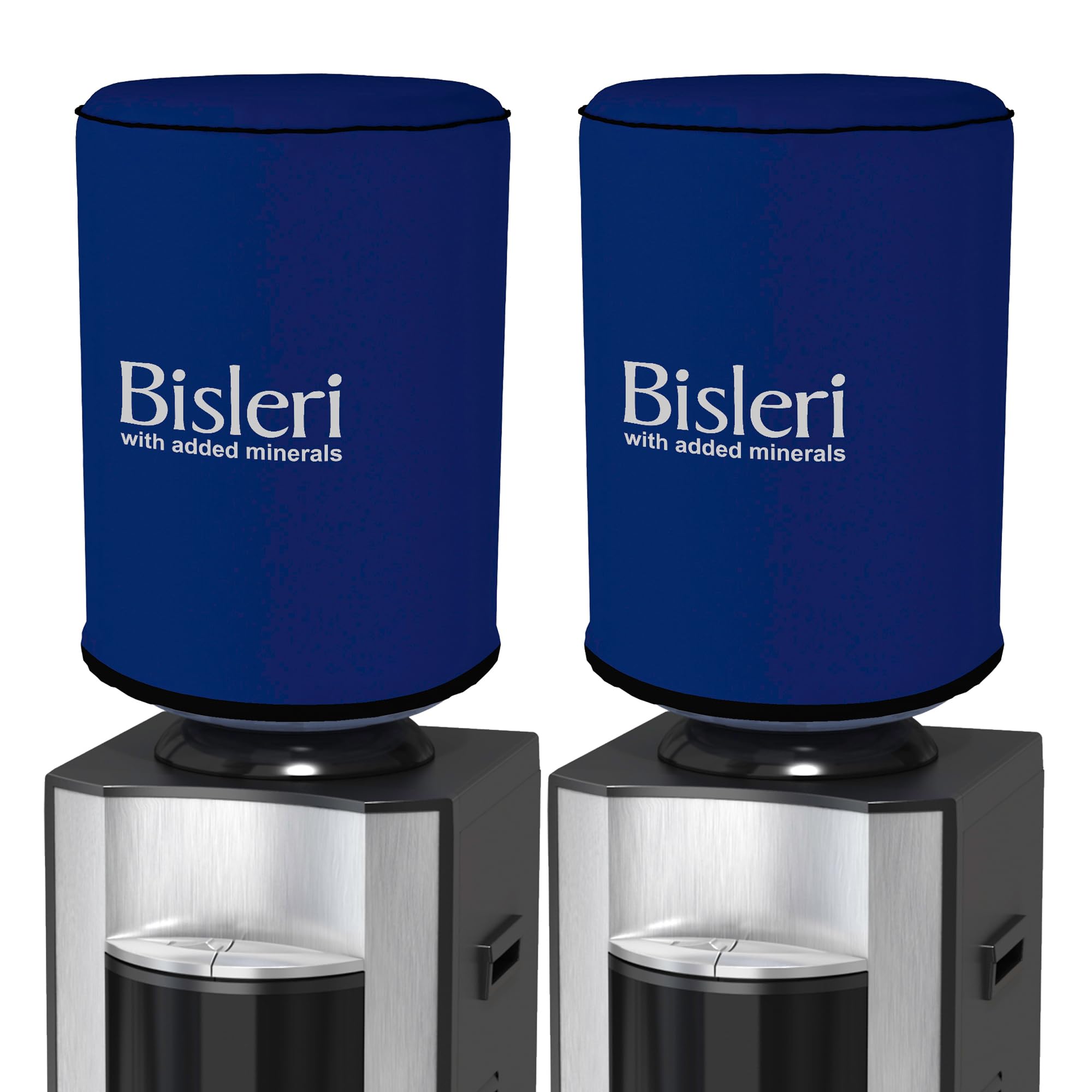 Kuber Industries Camper Cover | Rexine Water Dispenser Cover | Dust & Spill Protector Dispenser Cover | Round Water Camper Cover | Pack of 2 | Blue-image-9