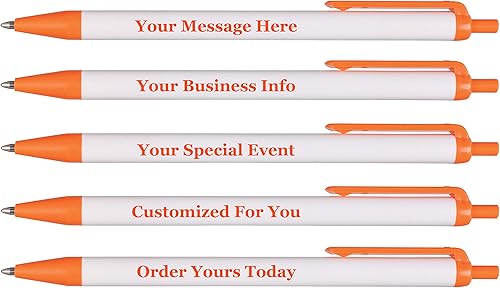 Bolígrafo personalizado, personalizado, nombre impreso, información de negocios o eventos, publicidad atemporal, bolígrafos hechos en EE. UU.,