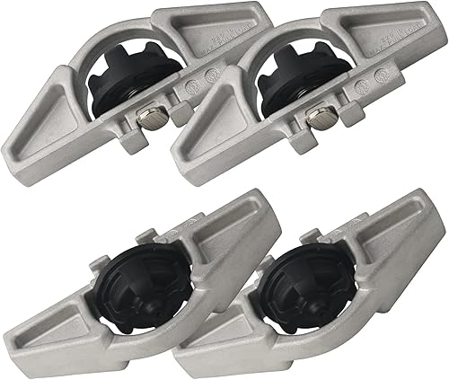 Miniatura 3 de APPERFiT Anclaje de amarre metálico con grapa para cama PT278-0C010 para sistema de rieles de cama de camión, 2 piezas, compatible con Toyota Tacoma