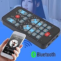 Vista 6 de Tarjeta de sonido en vivo, cambiador de voz de mano, mini dispositivo cambiador de voz, 8 efectos de sonido fijos, enchufe y, grabación