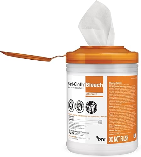 Miniatura 6 de SANI-CLOTH BLEACH toallitas desechables germicidas 75 unidades