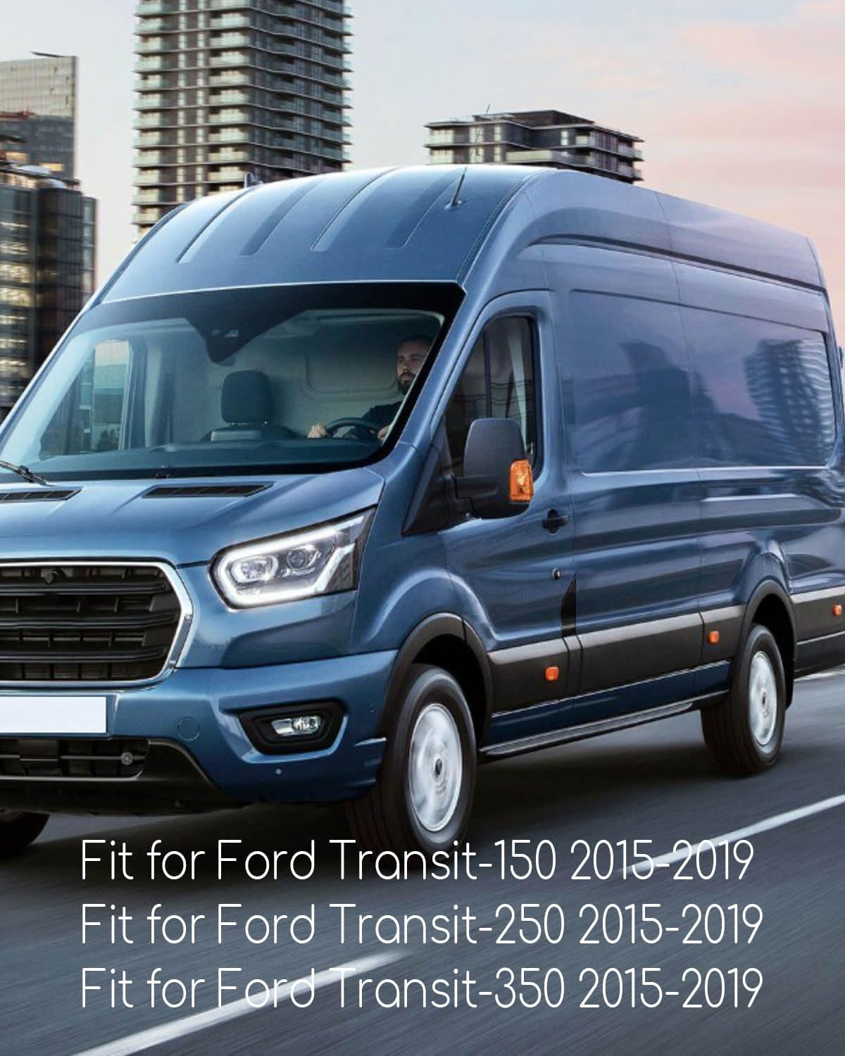 Fuel Door Gas Cover & Trim Fit for Ford Transit 150 250 350 2015-2019 | Replace BK3Z6129077AA BK3Z6129077AB CK4Z61405A26B, Left Driver Side Fuel Filler Door Replacement