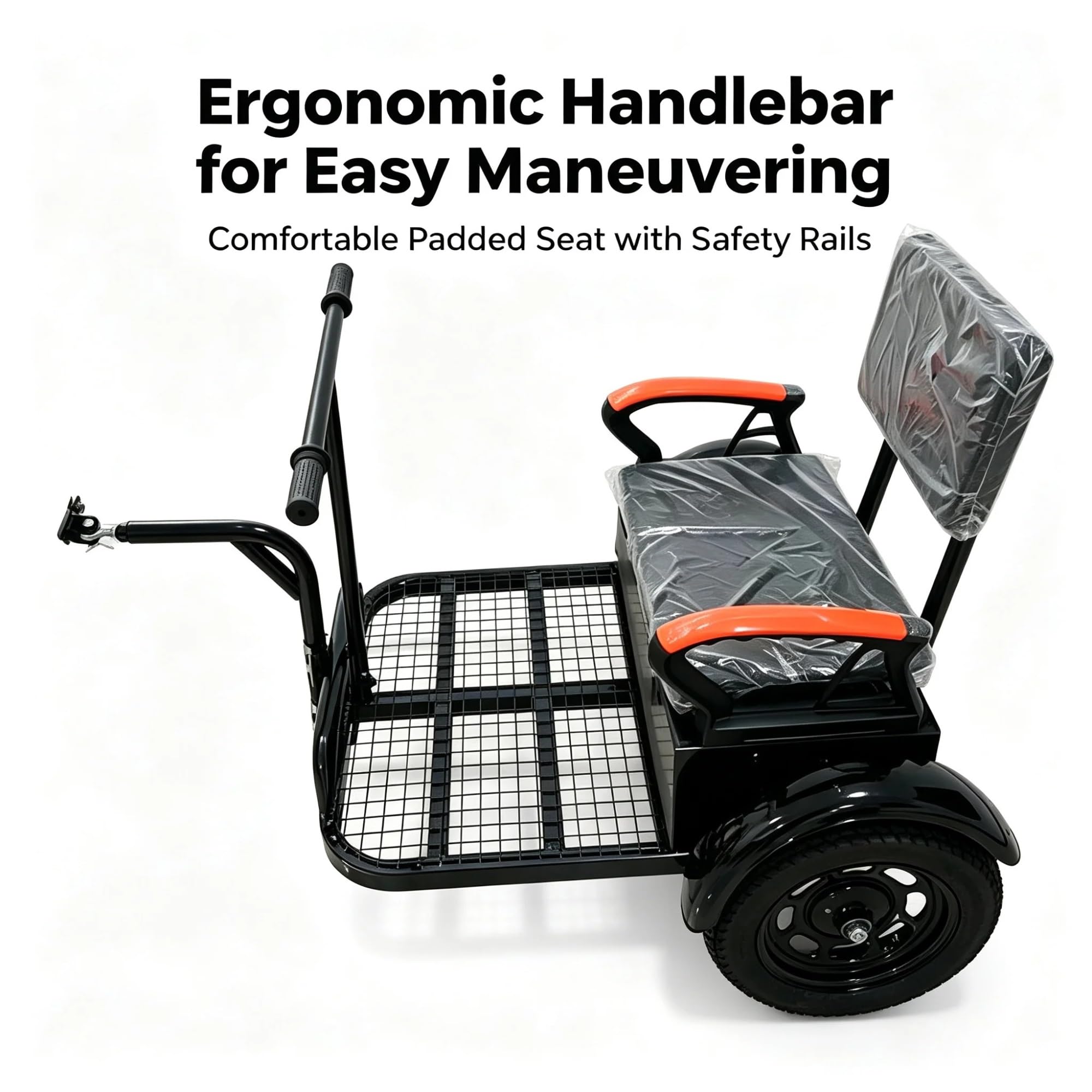 Remorque Cargo pour Vélo, Capacité 88 lbs, Attelage Universel | Châssis Acier, Bâche Oxford, Pneus Air, Roues Rapides, Pliable