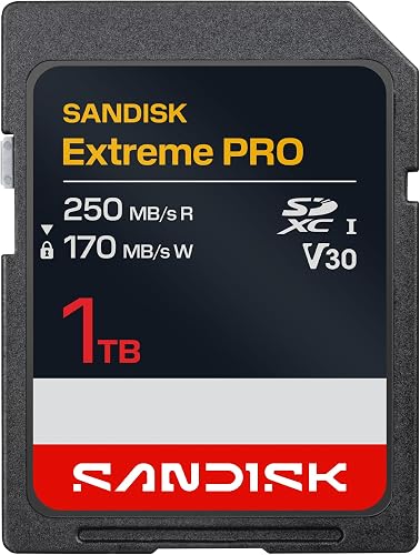 SanDisk Extreme PRO 1TB SDXC V30 250MB/s SD Card