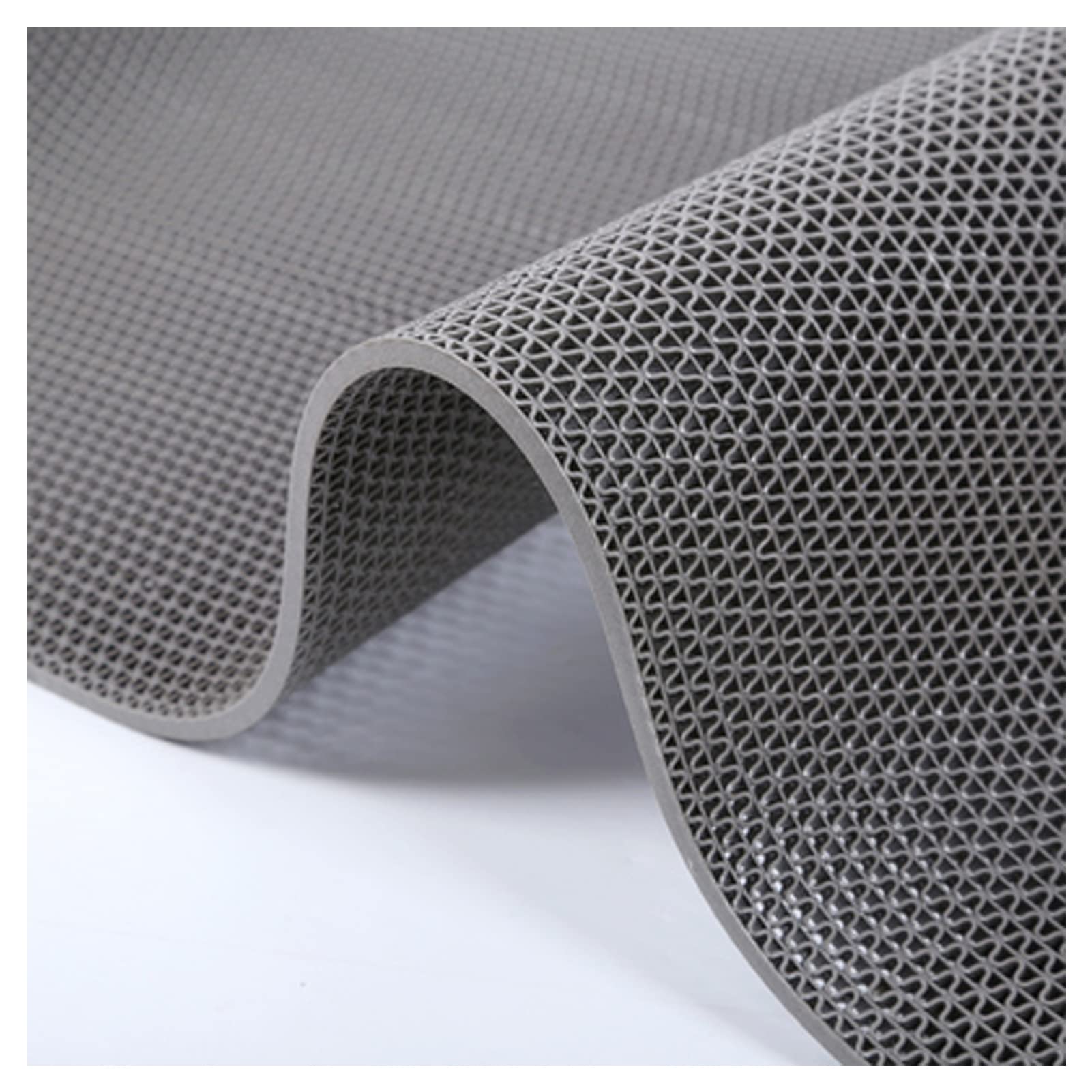 GTHTUHFD Non-Slip Drainage Mat Pvc Shower Floor Mat Safety Shower Anti-Fatigue Rubber Matting 3X10Ft For Home And Commercial Use Kitchen, Drain Pool, Sauna Spa, Pets,Bathroom - 0.,Grey