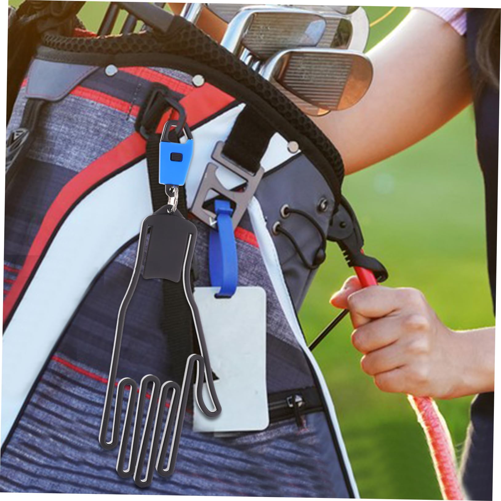 POPETPOP Soporte para Guantes De Golf Guantera De Diseño Colgante Marcos De Secado De Guantes Secadores De De Golf Soportes De Secado De De Aleación De Aluminio Blue