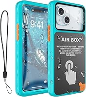 Vista 8 de Funda submarina para esnórquel, [IP68 resistente al agua] [pantalla táctil inflada sensible] [botones precisos], solo para iPhone 16, 15/15 Pro