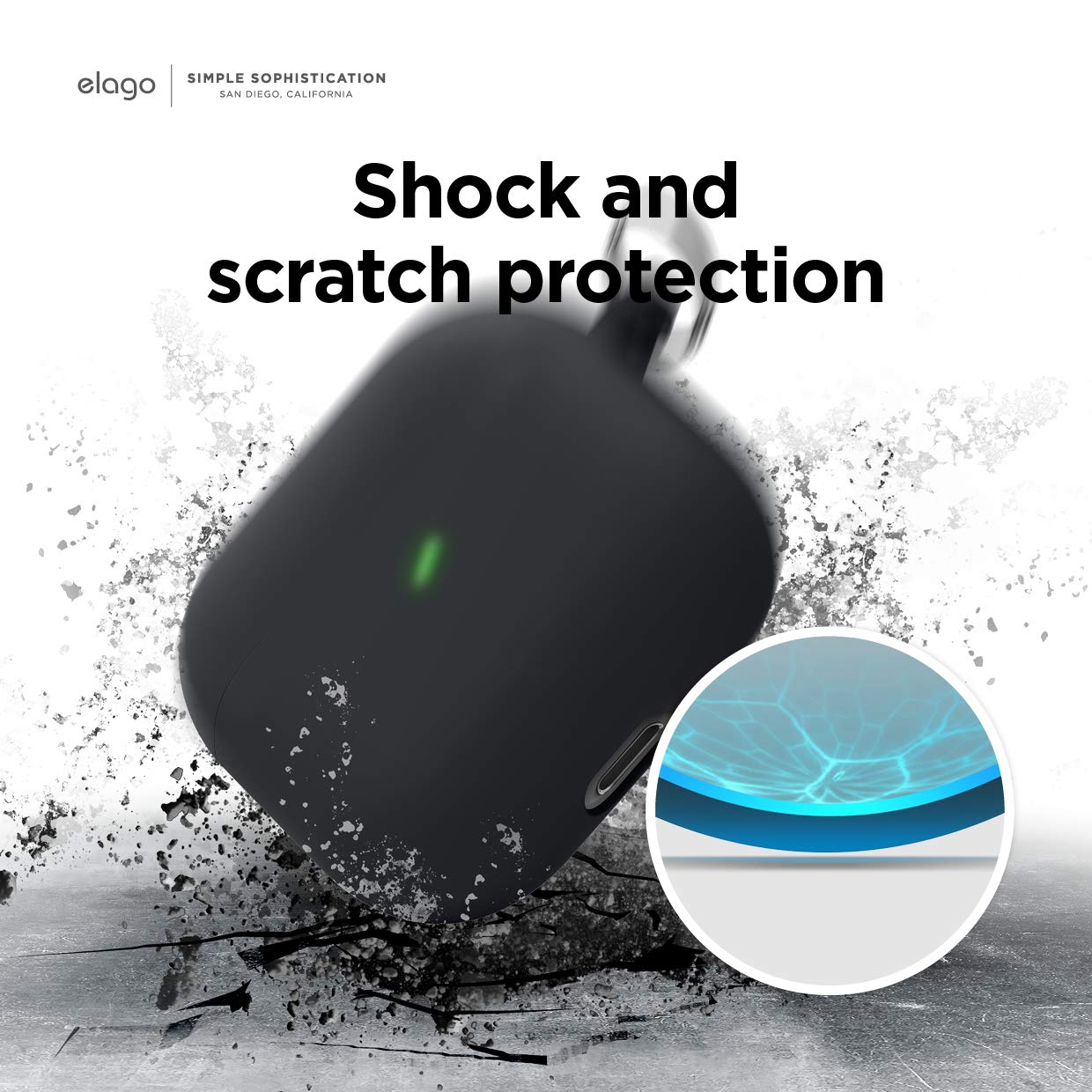 Apple - AirPods 3 + elago LIQUID HYBRID ブラック Amazon.com: elago Liquid Hybrid Case Compatible with AirPods