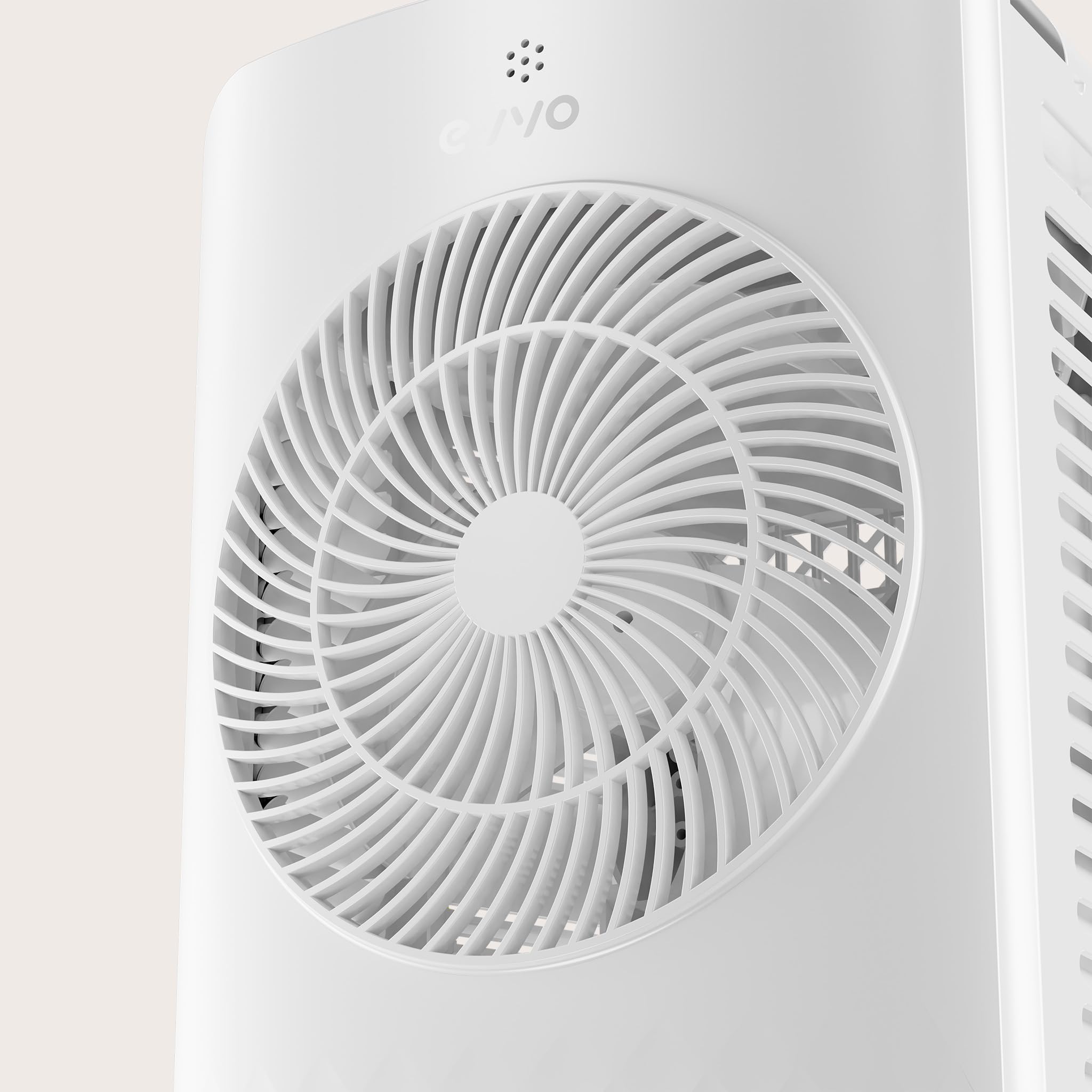 EVVO AC750 Ventilatore evaporativo - Climatizzatore portatile ad aria fredda senza installazione con acqua e ghiaccio, 3 velocità, 2 modalità, funzione fredda, oscillazione, timer 12 ore e telecomando