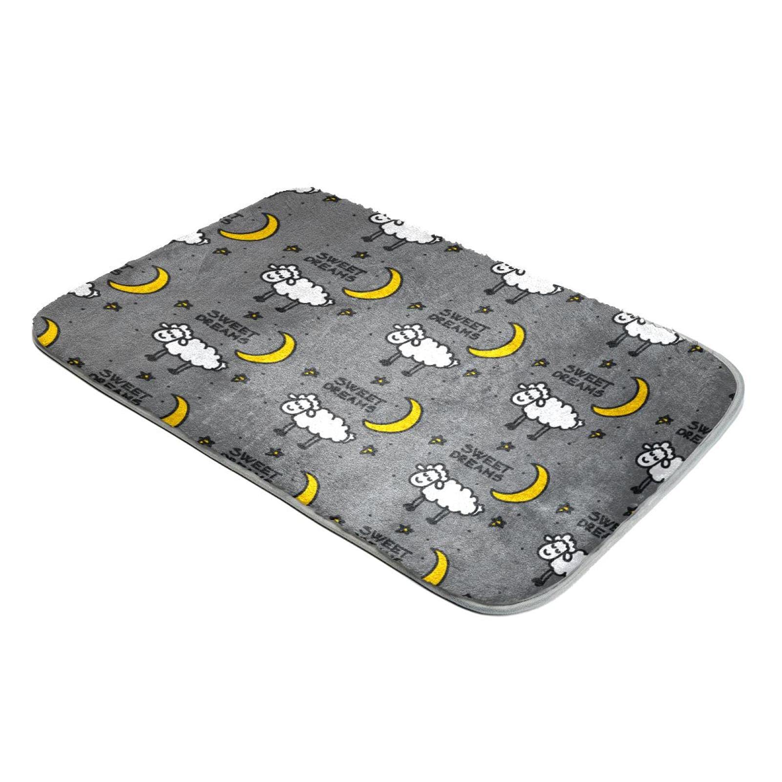 Tapis à poils longs fausse fourrure doux grand format motif coucher de soleil