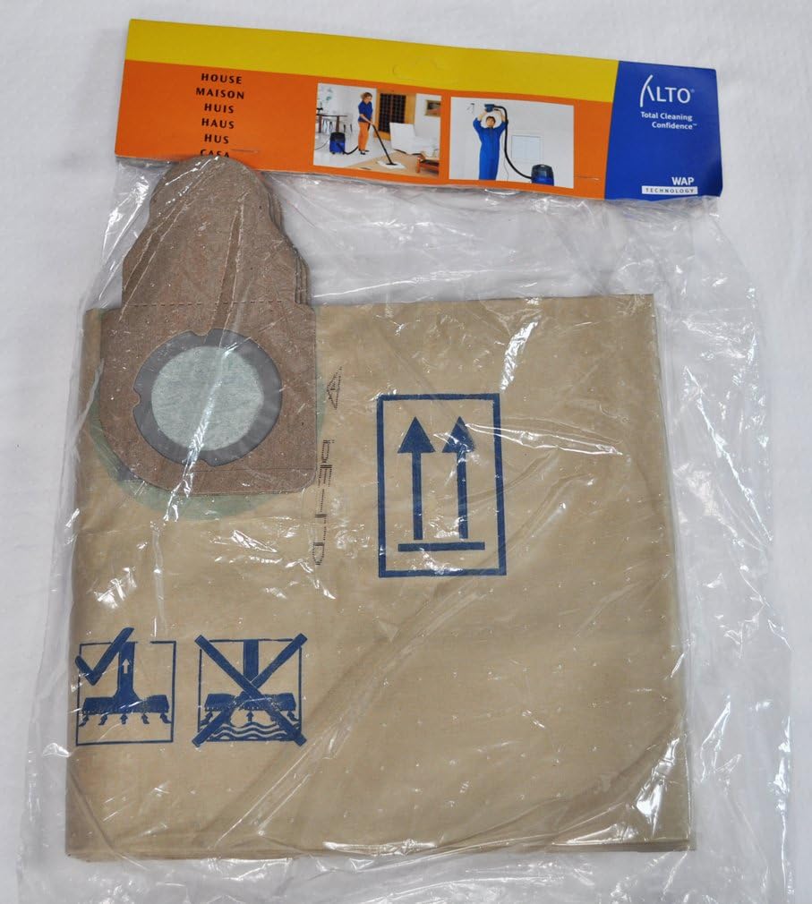 WAP ALTO AERO 640 and 840A Vacuum Cleaner Bags, 5 Pack 60910