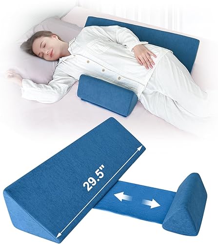 Almohada de cuña para colocar cuñas de lado para adultos, almohada para úlceras de cama que no se rueda, almohadas de cuña lateral, cuñas de cama