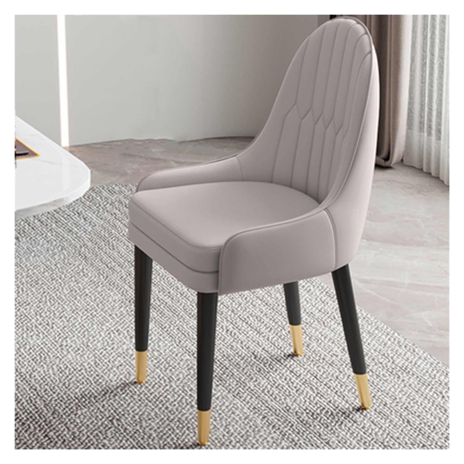 Chaise de cuisine en similicuir lavable résistant aux taches quotidiennes