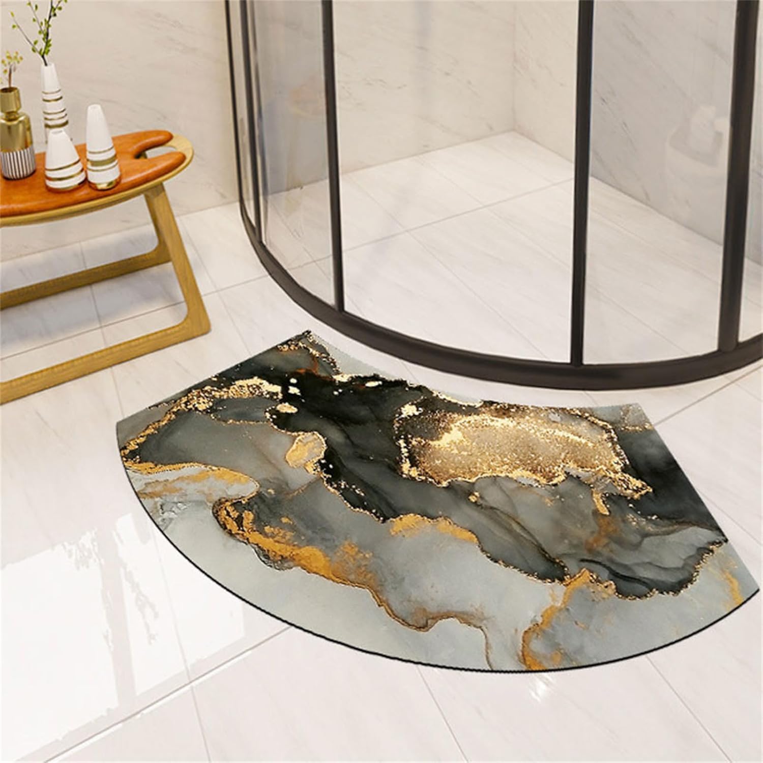 Tapis de bain incurvé en terre de diatomées 45x90cm