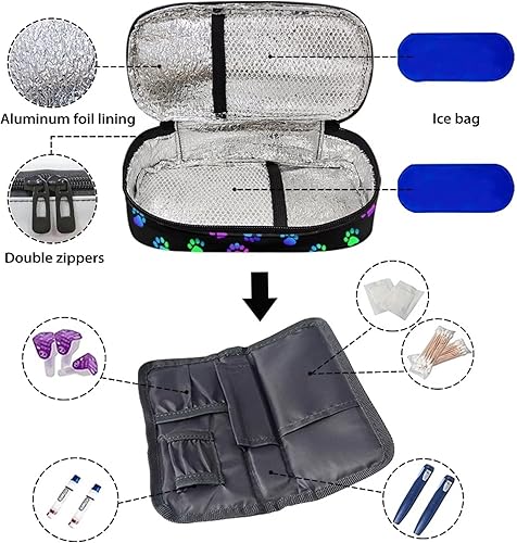 Miniatura 6 de Estuche de viaje para bolígrafos de insulina portátil para bolígrafos de insulina, estuche para bolígrafos de insulina, enfriador de medicina,