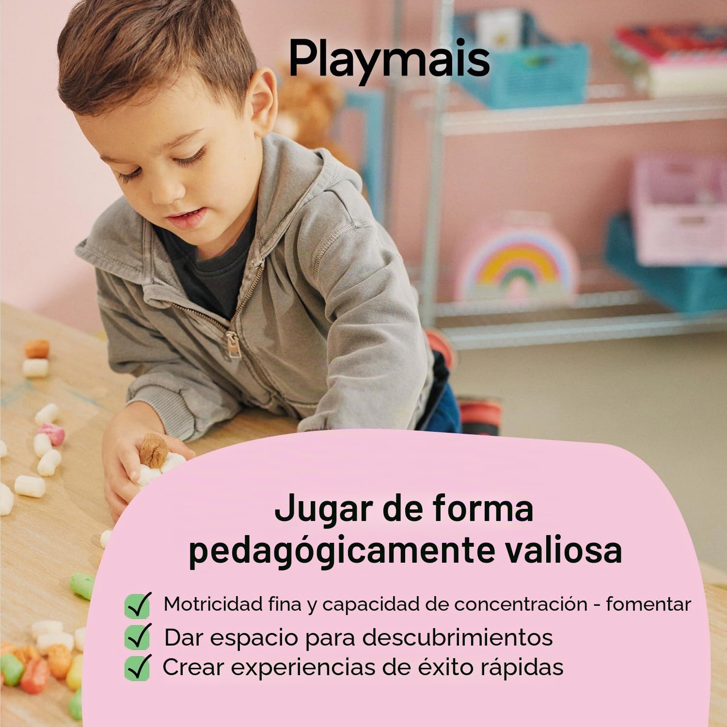 Playmais Mosaic Princess | 2300 piezas | Kit de manualidades | Juguete natural | Incluye esponja, 6 plantillas de diseño | vegano, responsable y seguro para niños y medio ambiente | a partir de 3 años