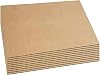 10Pcs Thick Corrugated Cardboard Sheets, 20x30cm Sturdy Brown Craft Board for DIY Crafts and Parcel Protection Packaging