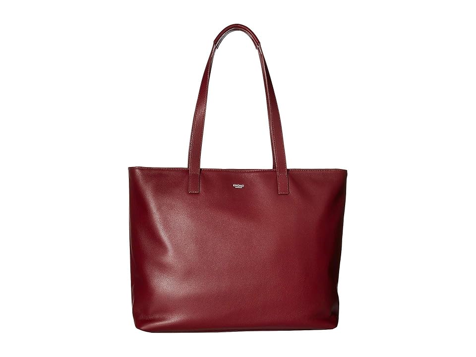 

KNOMO London Mayfair Luxe Maddox Top Zip Tote (Burgundy) Tote Handbags
