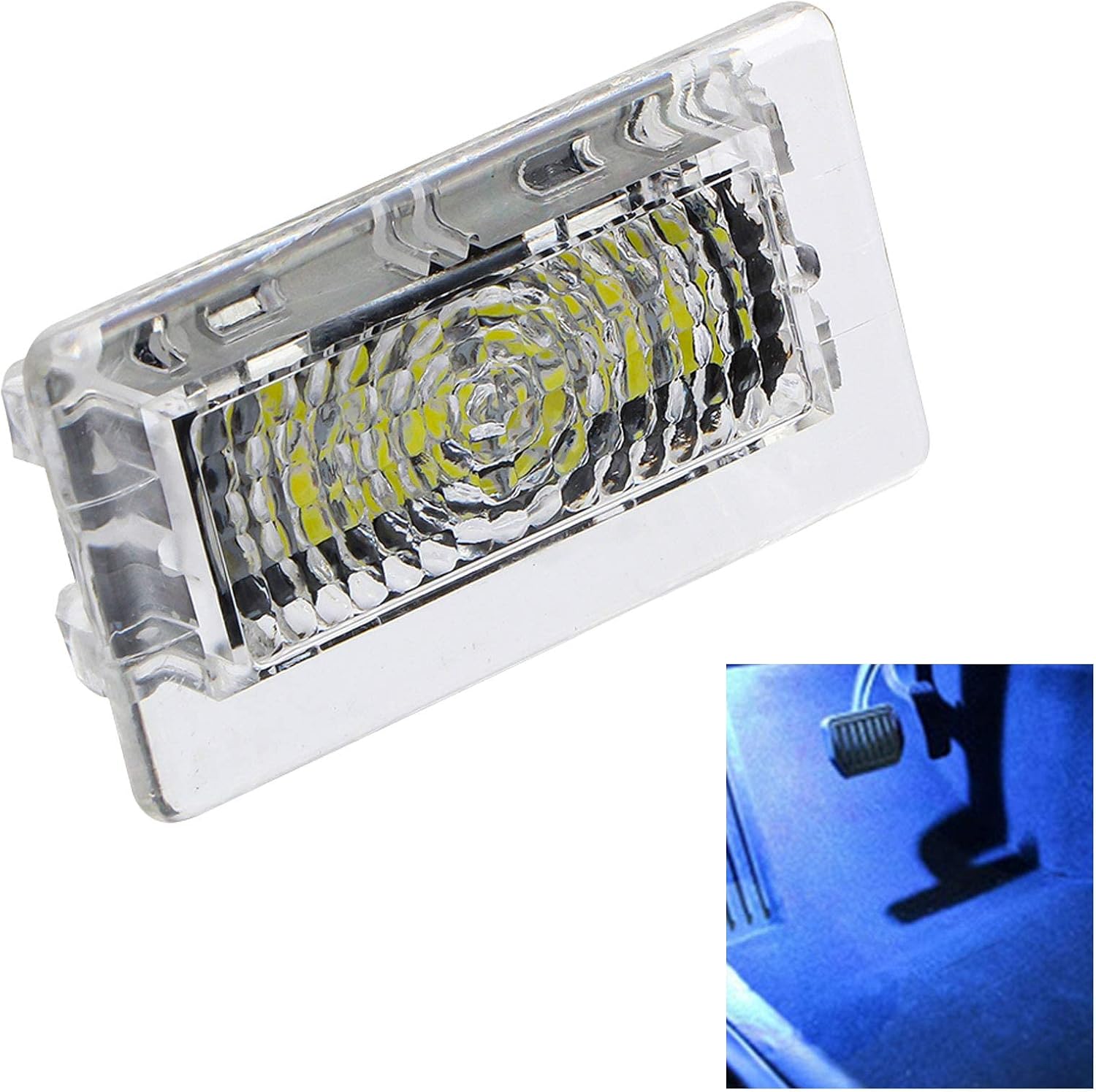 Interior Trunk Light Bulbs, 2 Pieces Blue LED Car Lighting Kit with