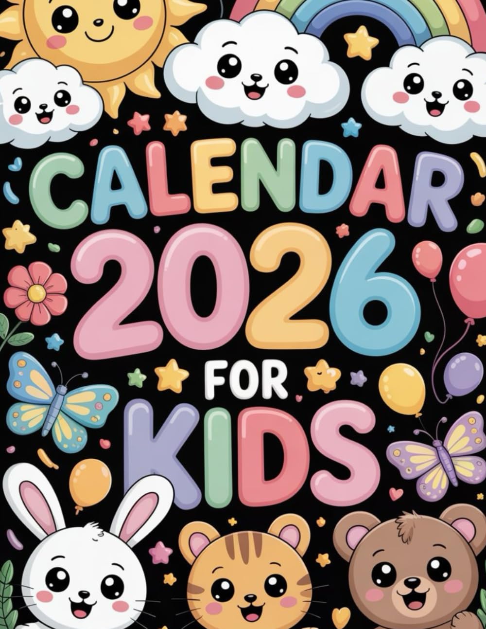 Calendar 2026 for Kids, Coloring Sheet, Kids Holiday Activity Calendar: A Year of Fun Coloring for Kids!”