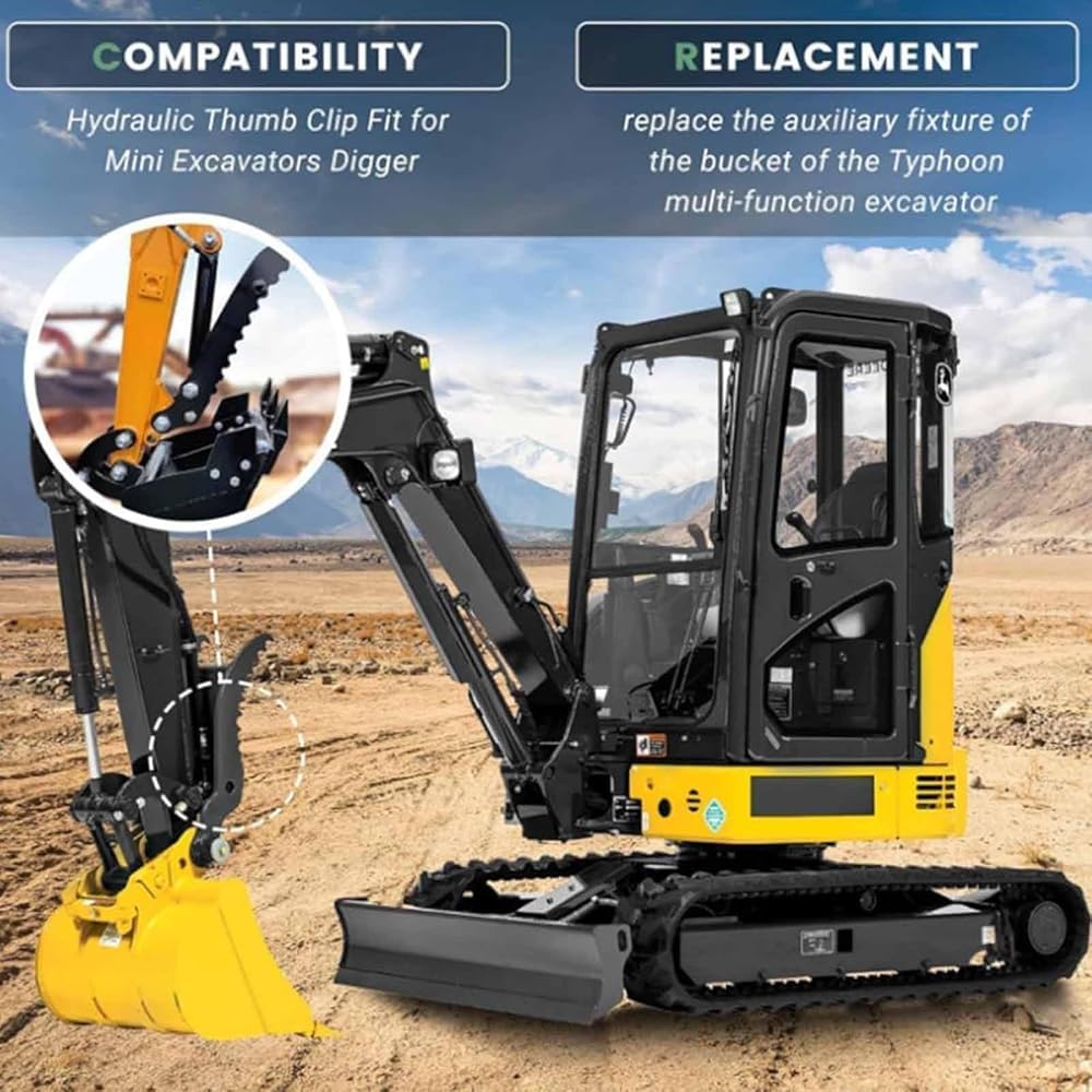 Embout hydraulique pour mini pelleteuse - Augmente l'efficacité et la polyvalence pour des machines jusqu'à 3 tonnes
