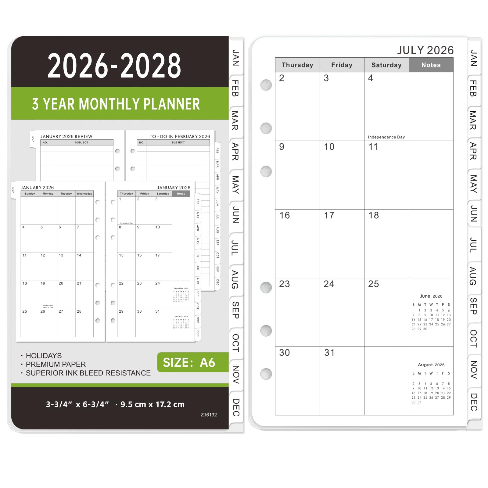 2026-2029 Monthly Planner Refill - A6 Size, Planner - View #13