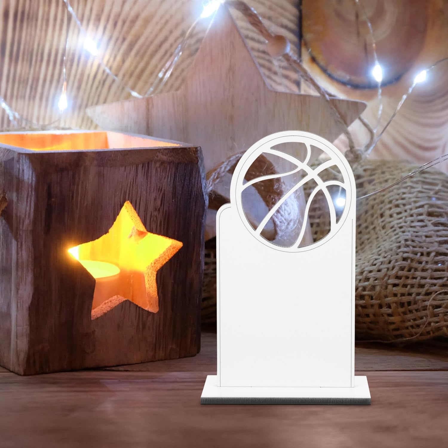 DIY Sublimation Trophy Model Creative Heat Transfer Sports Sign for Home Decor Blank Basketball Award Decoration Trophy for Weddings Celebrations