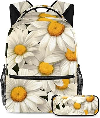 Lot de 2 cartables de grande capacité avec trousse à crayons, parfait ...