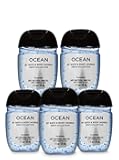 Bath & Body Works PocketBac Hand Sanitizer Gel Ocean For Men 5pc Bundle