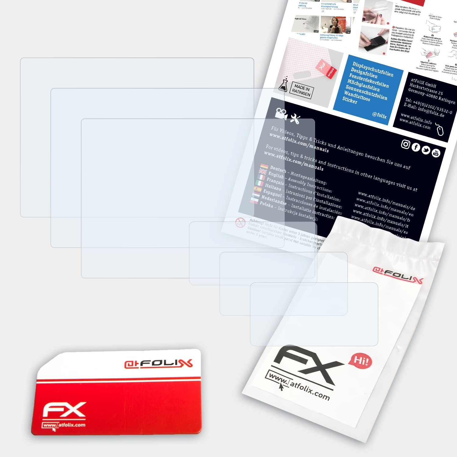atFoliX Screen Protection Film compatible with Panasonic Lumix DC-G9 Screen Protector, ultra-clear FX Protective Film (Set of 3)