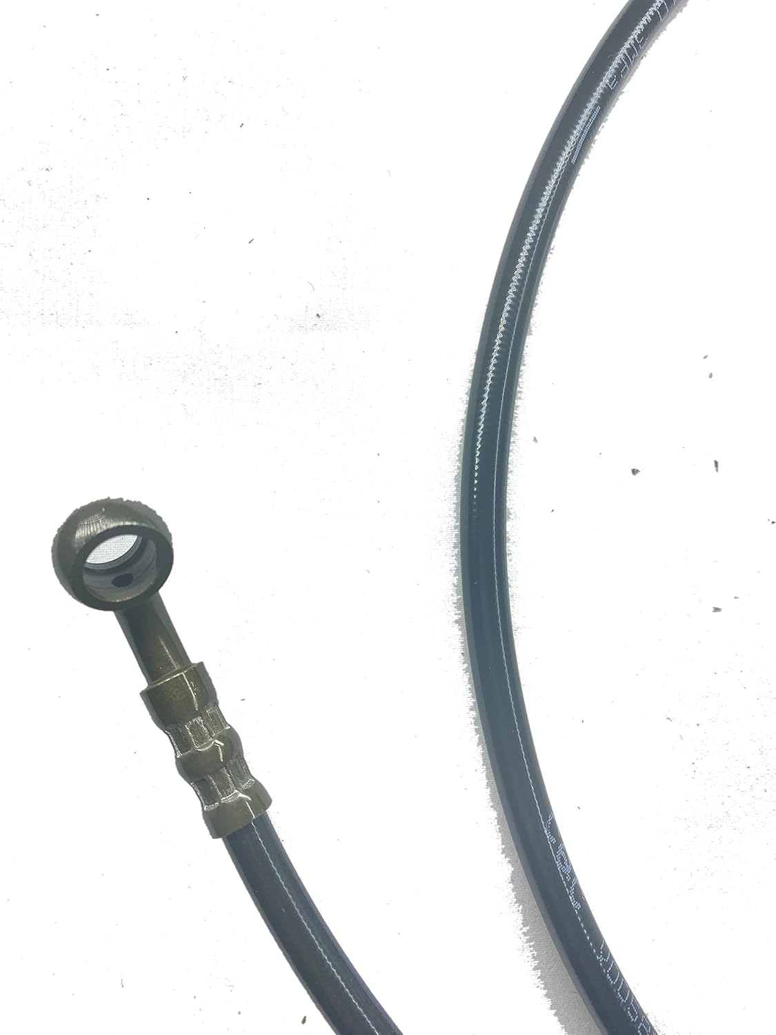 QYMOTO 61 Inch CK100-S Brake Hose Cable Hydraulic Brake Oil Hose Compatible with Co Leman CK100-S CK100 SK100 Go Kart Brake Cables Steel Braided Brake Line