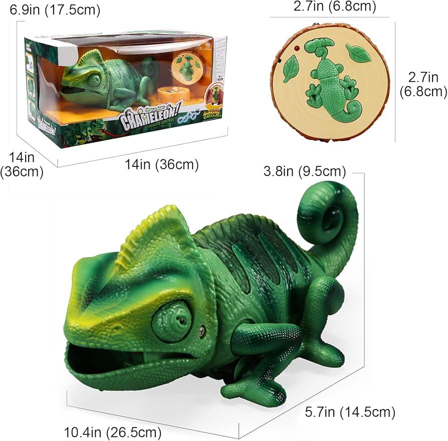 Amazon.com: Remote Control Chameleon Animal Toys - LED Light