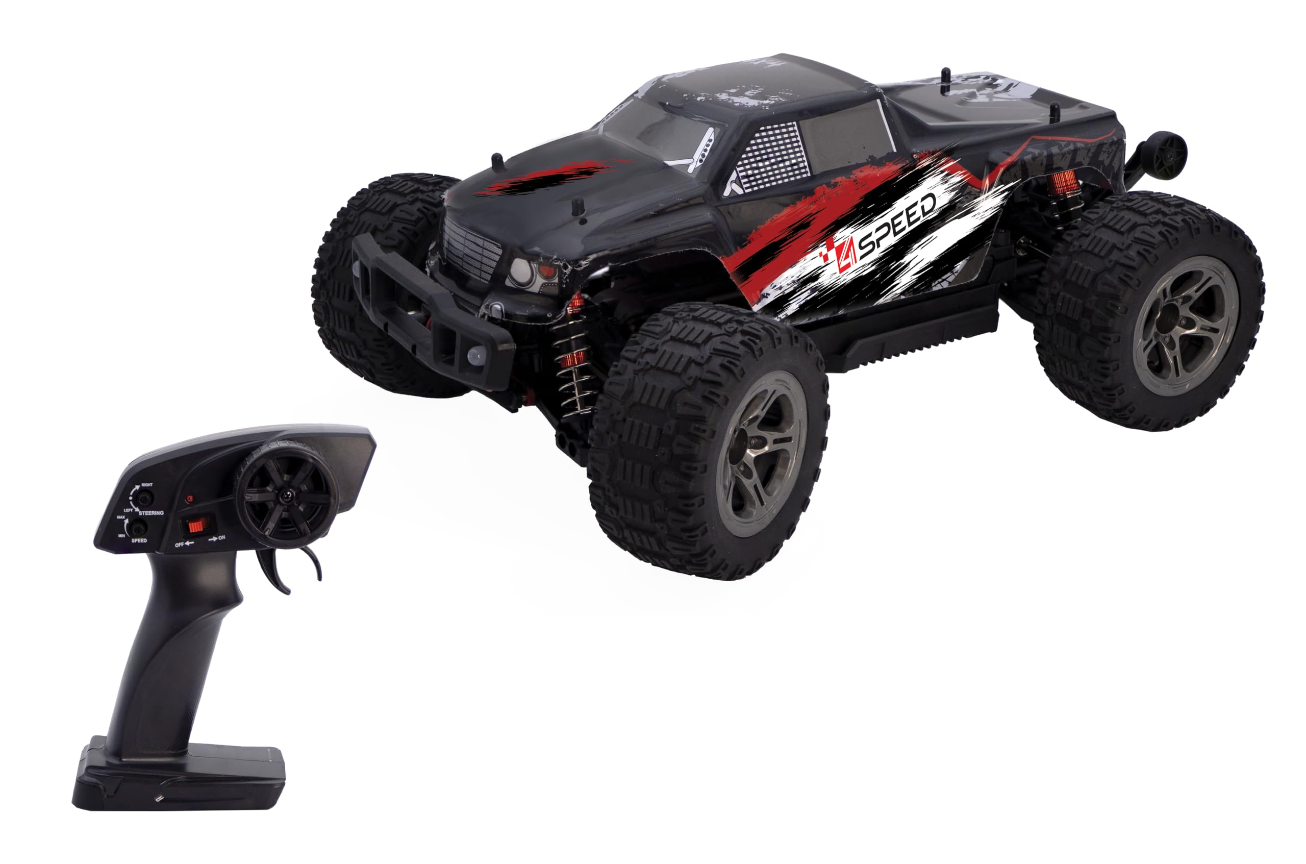 4Speed – Buggy X-Speed 1:10 – Buggy Radiocomandato fino a 45 km/h – 4 Sospensioni – 2,4 GHz – Scala 1:10 – Batteria Inclusa – Giocattolo RC Bambini/Adolescenti da 14 Anni