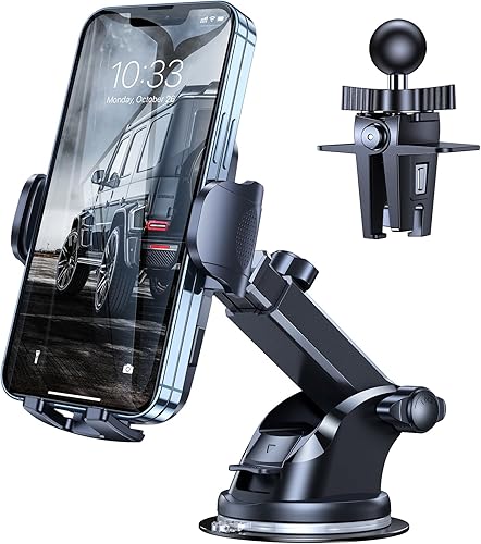 Miniatura 8 de Humixx Soporte de teléfono para automóvil Supersucción de grado militar Soporte universal manos libres para teléfono de automóvil para salpicadero