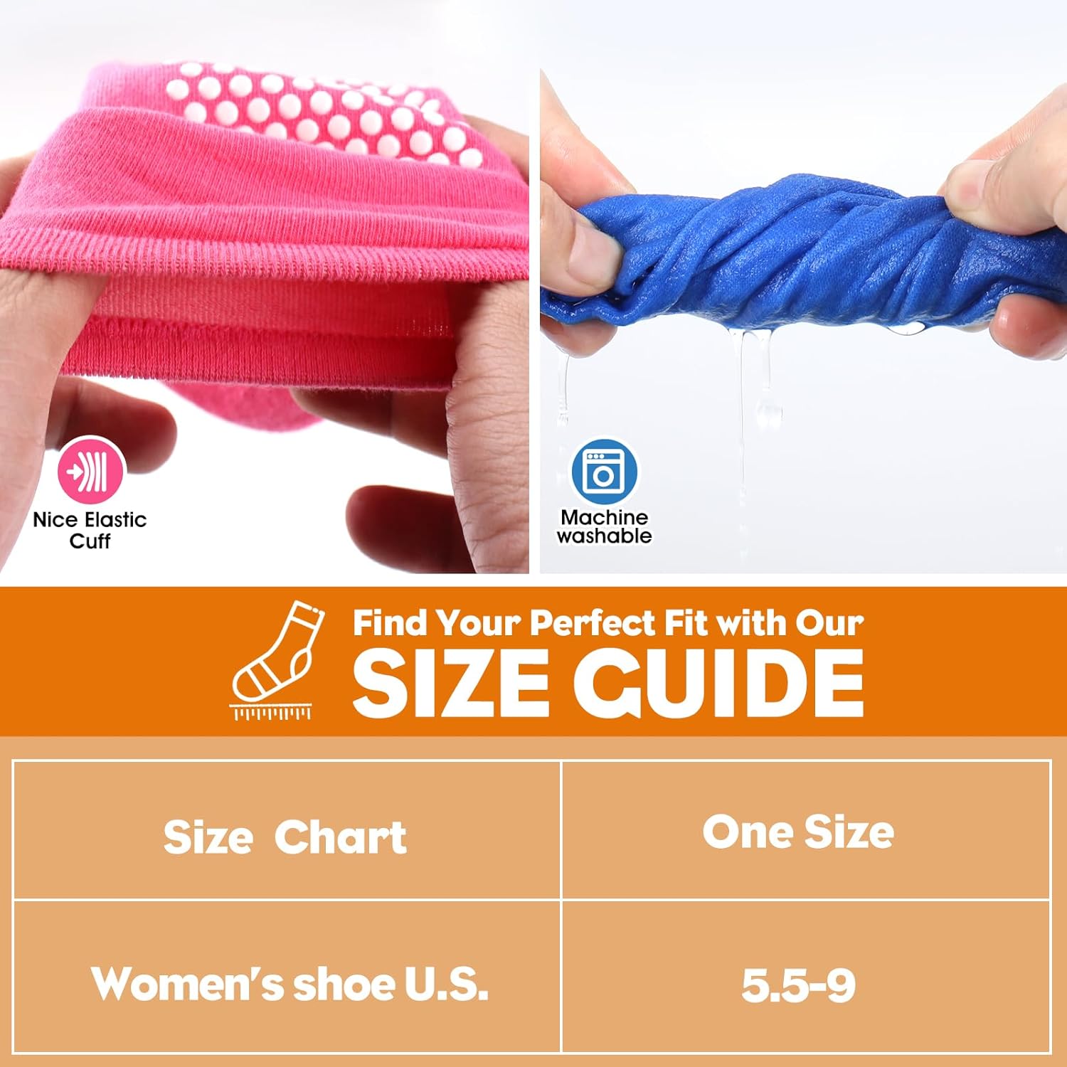 Grip Socks for Women & Men- Non Slip Sticky Grippy Socks Woman Gripper Slipper Sock for Hospital Yoga Pilates - Image 9