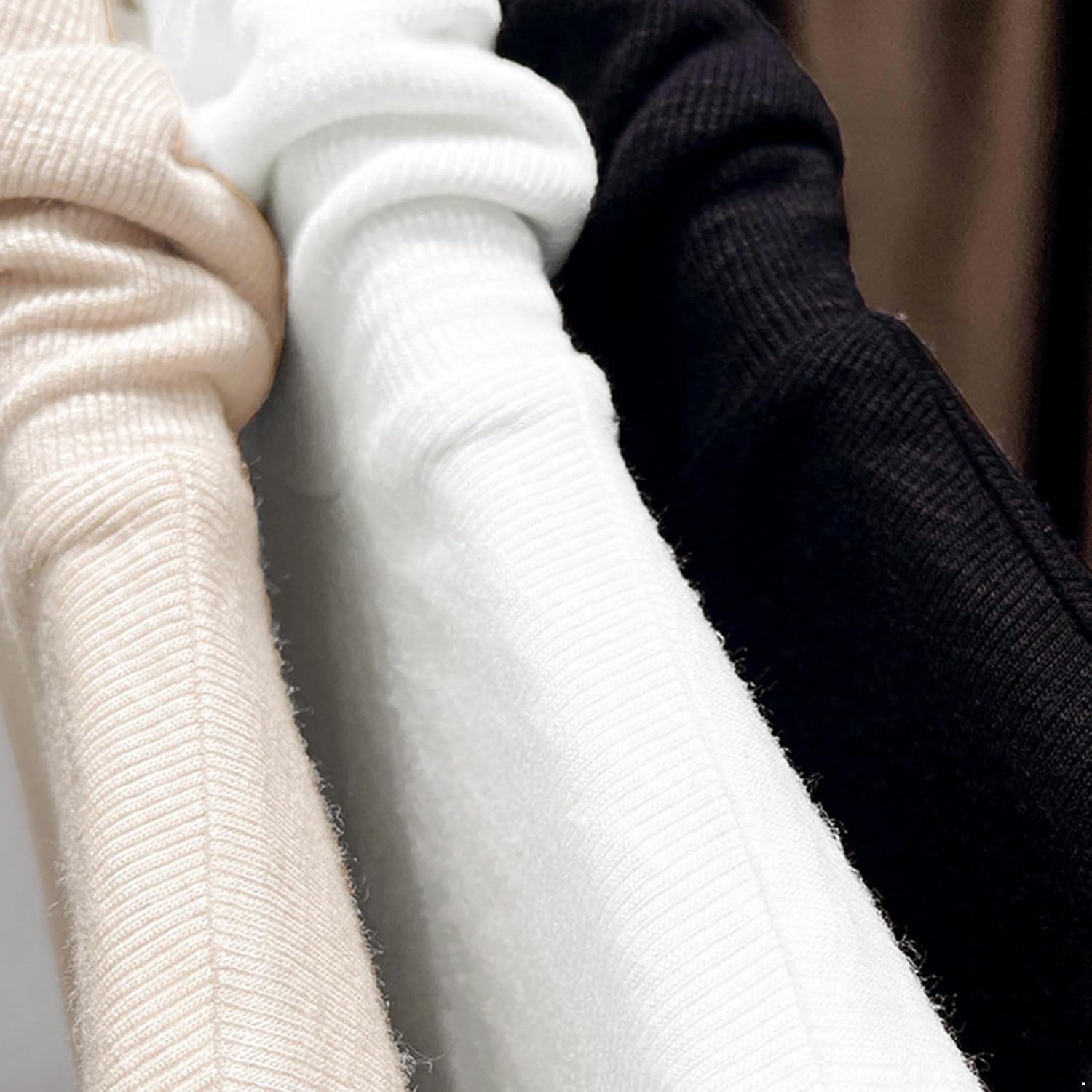 Jugaoge Turtleneck Dickey Extra Large Fake Collar Detachable Dickey Collar Half Mock Turtleneck For
