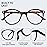GIBLOGO Reading Glasses for Women/Men - Blue Light Blocking - 2.5 Diopters - Unisex - A3 3 Pack
