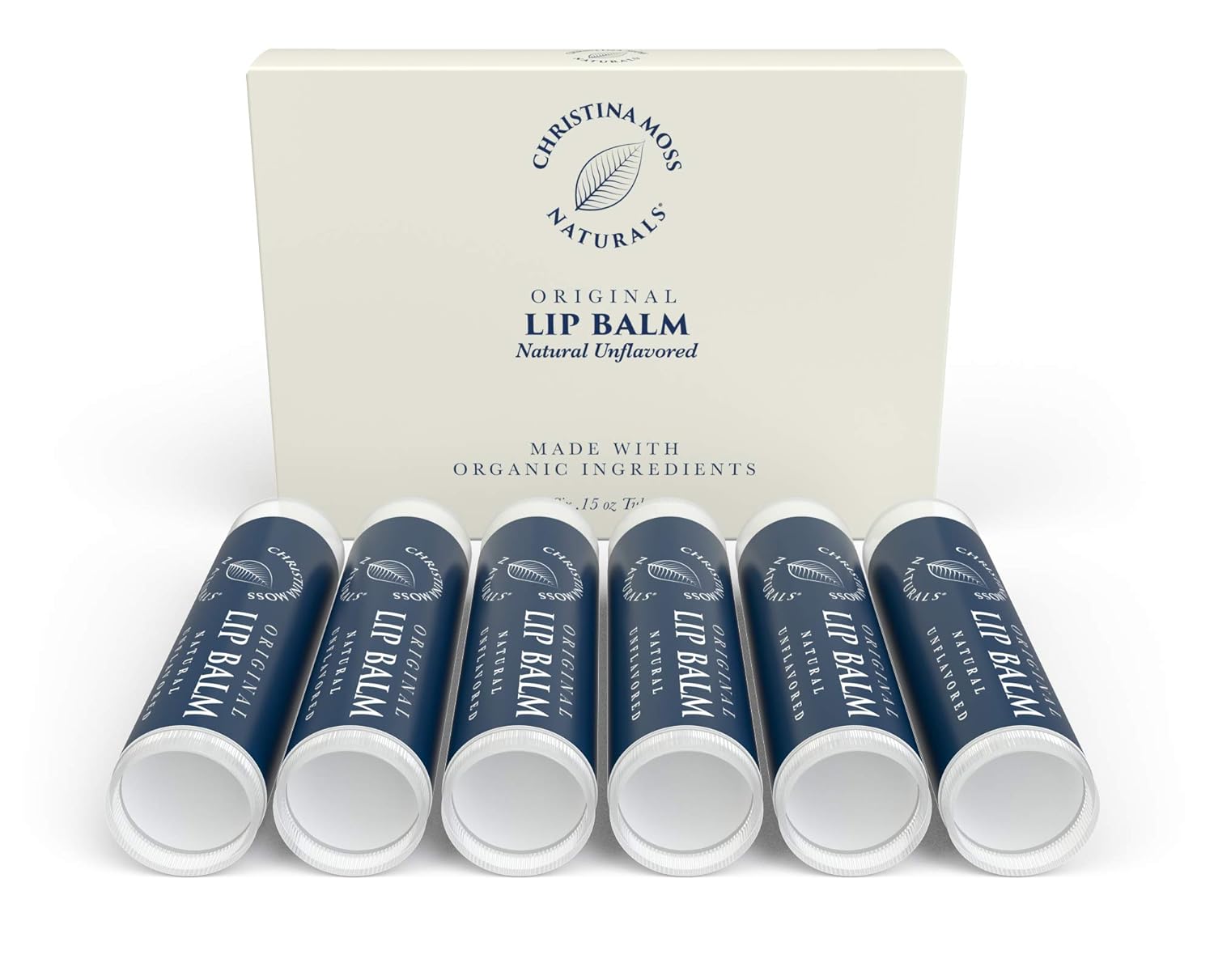 Unflavored Lip Balm for Dry Cracked Lips Organic Beeswax Lip Moisturizer Lip